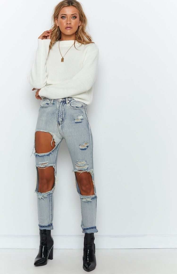 Zane Ripped Jeans Blue - 12 -   15 style Jeans ripped ideas