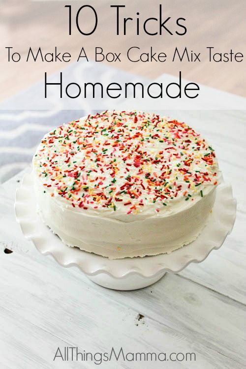 10 Tricks To Make A Box Cake Mix Taste Homemade -   16 box cake Flavors ideas