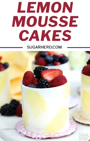 Lemon Mousse Cakes in White Chocolate Shells -   16 desserts Chocolate fancy ideas