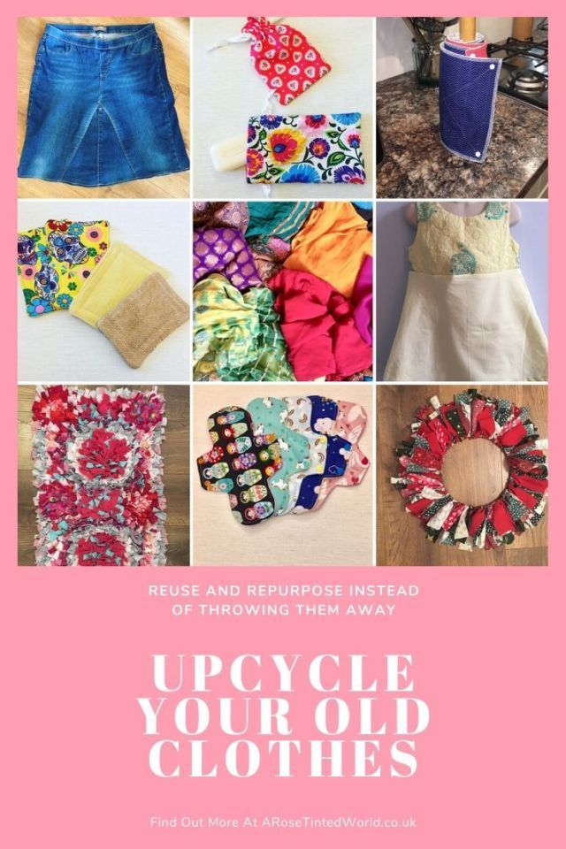 Upcycling Old Clothes ? A Rose Tinted World -to-save-the-planet -   16 DIY Clothes Crafts thoughts ideas