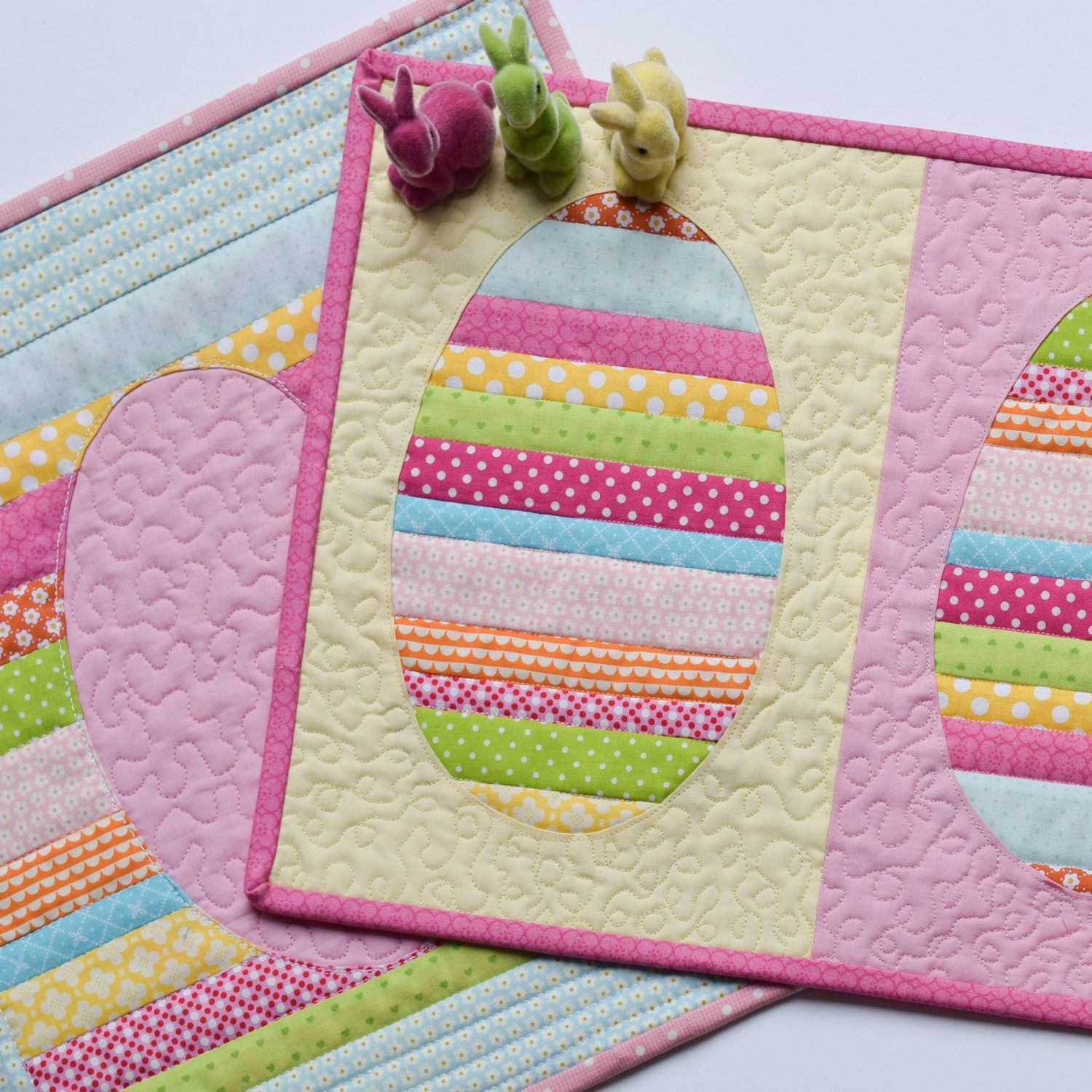 Sew Mama Sew Easter Tutorial - She Quilts Alot -   17 fabric crafts Easter table runners ideas