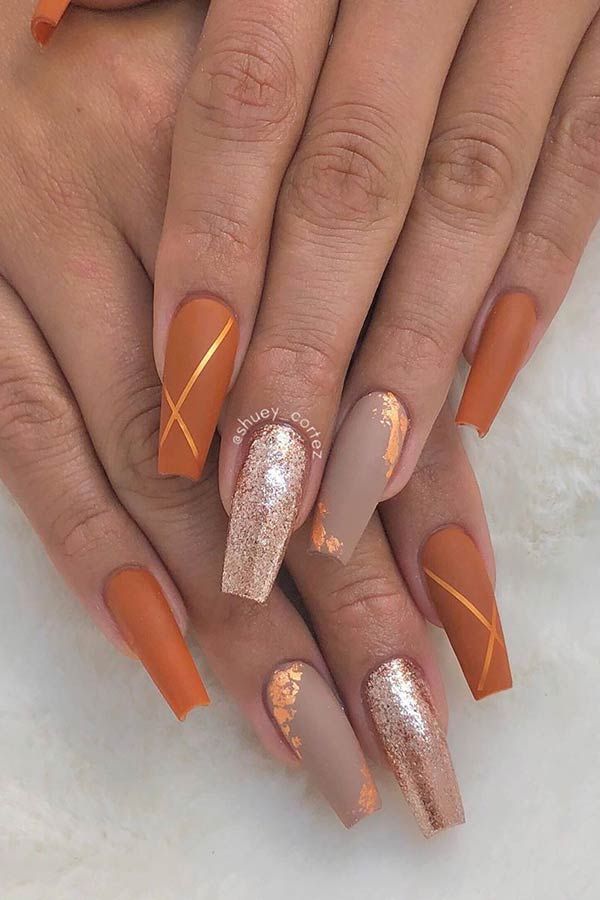 23 Matte Nail Art Ideas That Prove This Trend is Here to Stay | Page 2 of 2 | StayGlam -   17 fall nail designs ideas