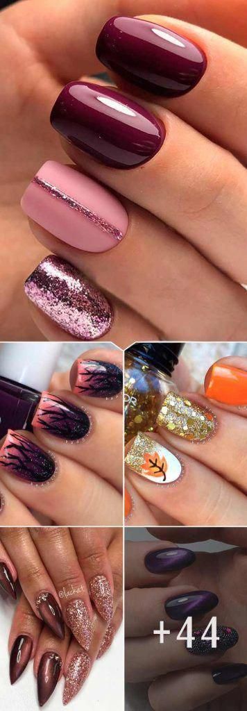 65+ Must Try Fall Nail Designs And Ideas -   17 fall nail designs ideas