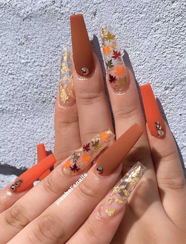 Try These Fashionable Nail Ideas That'll Boost Your Fall Mood -   17 fall nail designs ideas
