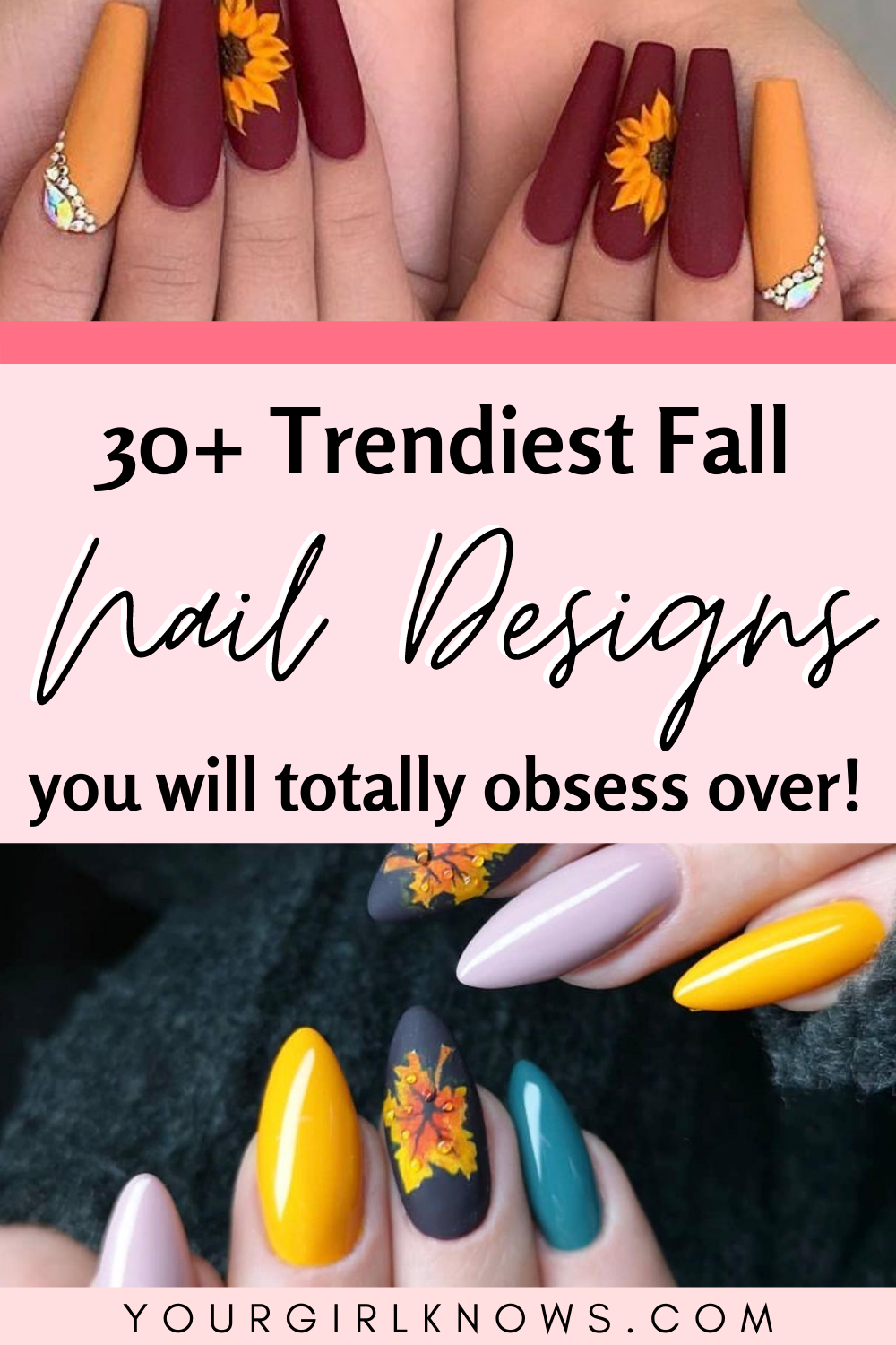 30+ FALL NAILS IDEAS AND FALL NAIL DESIGNS YOU WILL TOTALLY OBSESS OVER | BEST AUTUMN NAILS 2020 -   17 fall nail designs ideas