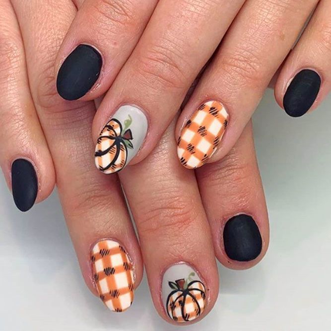 Inspiring Thanksgiving Nails Designs | NailDesignsJournal -   17 fall nail designs ideas