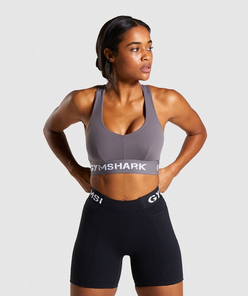 Gymshark Legacy Fitness Sports Bra - Slate Lavender -   17 fitness Abs women ideas