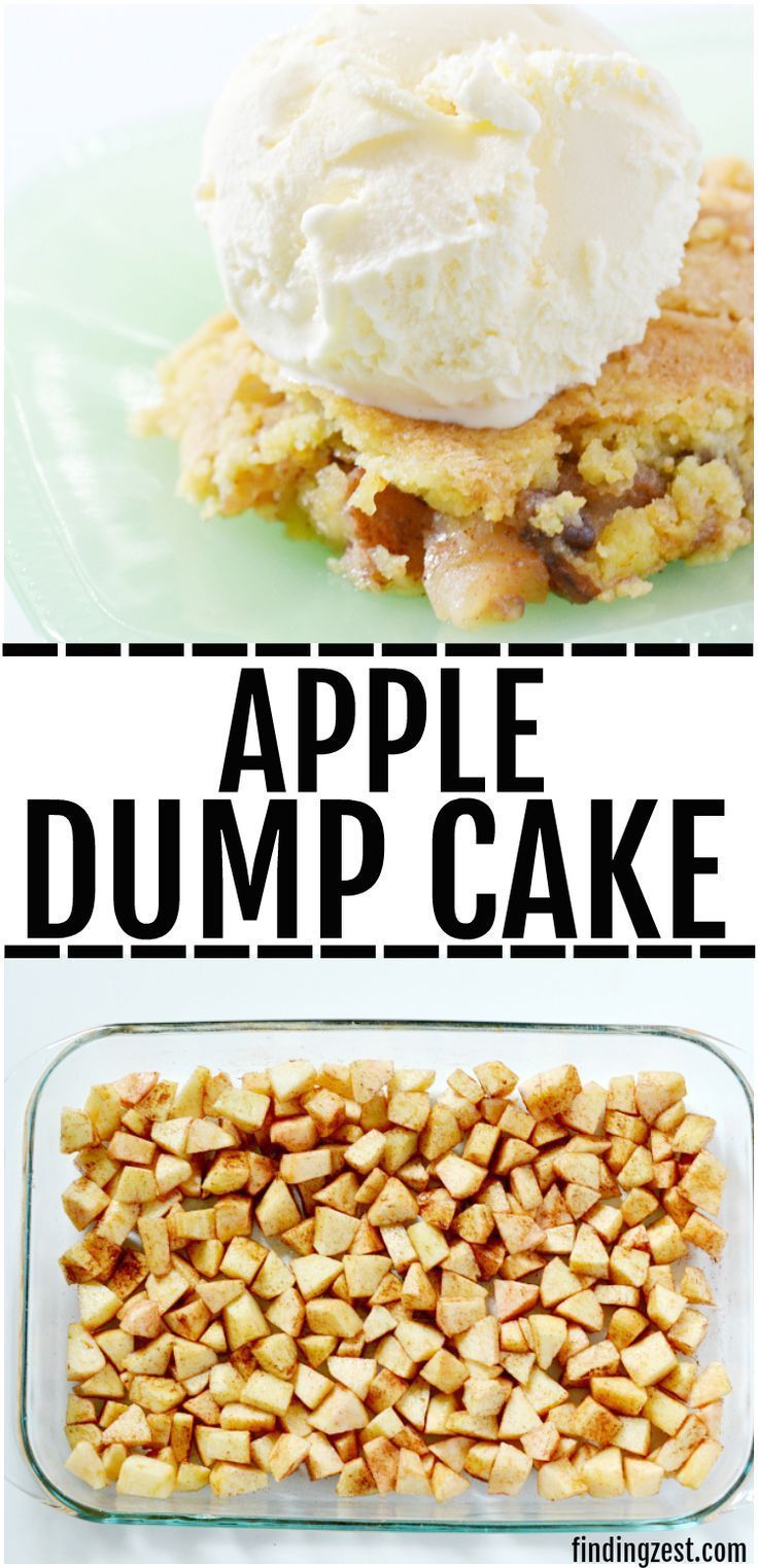 Apple Dump Cake with Fresh Apples -   18 cake Apple simple ideas
