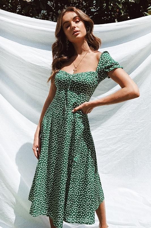Sayna Floral Midi Dress -   18 dress Cute casual ideas