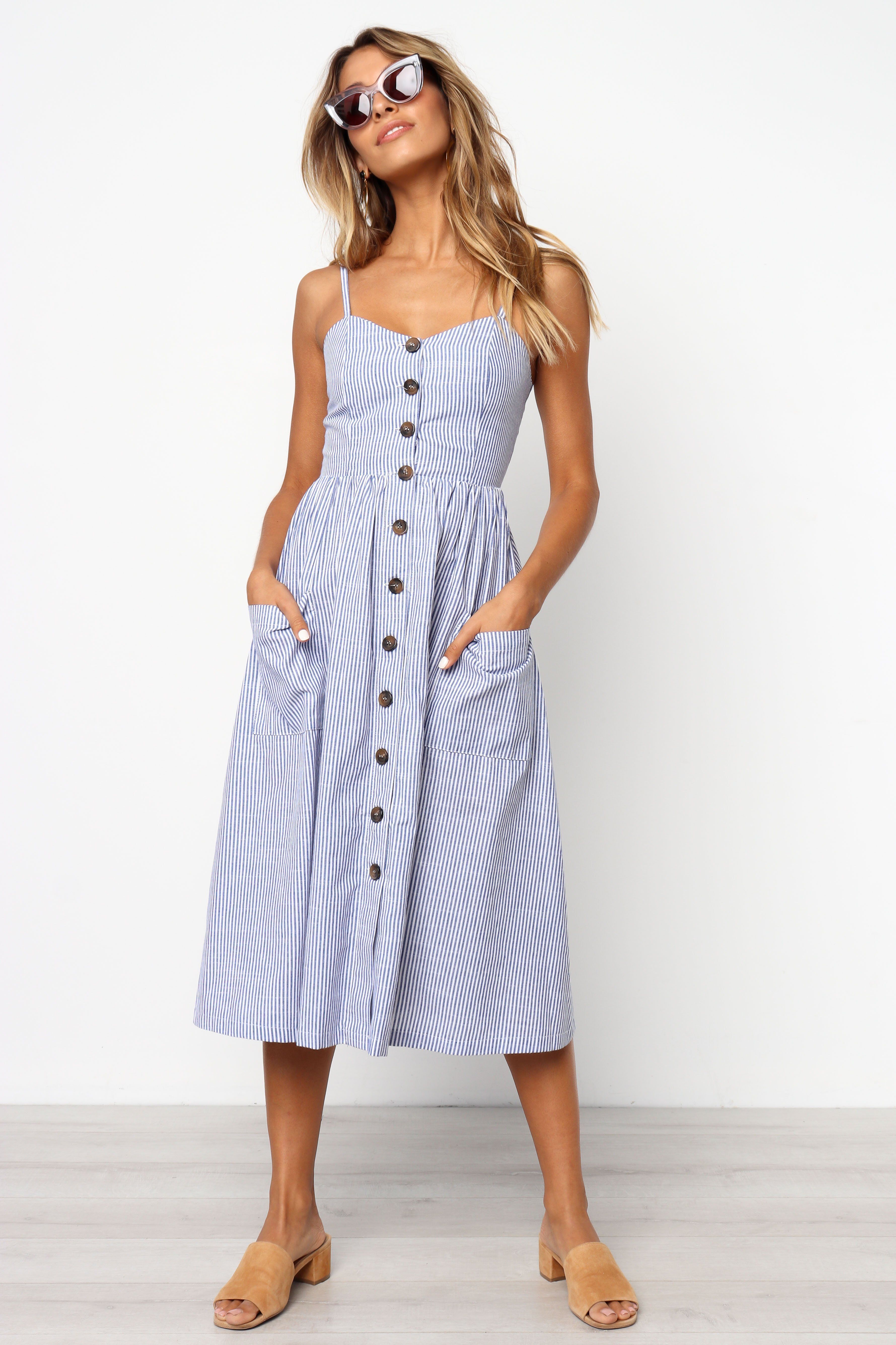 Romono Dress - Blue, 2 -   18 dress Cute casual ideas