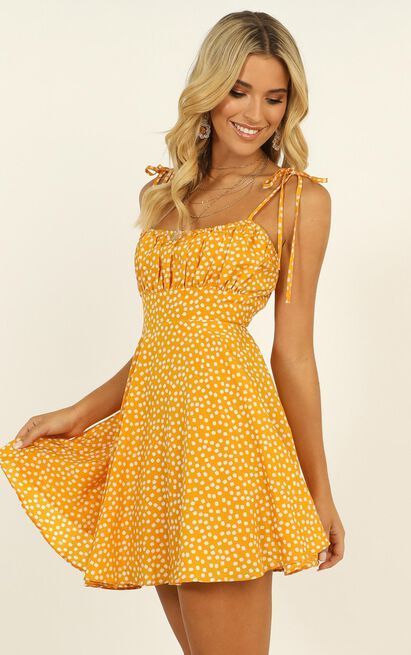 Summer Jam Dress In Yellow Floral | Showpo -   18 dress Cute casual ideas