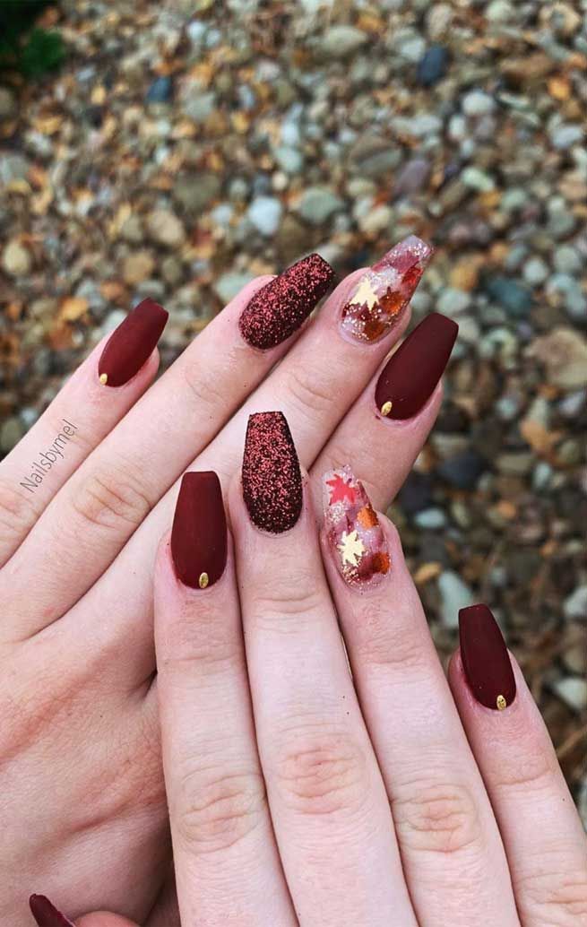 Try These Fashionable Nail Ideas That'll Boost Your Fall Mood -   18 fall nail designs ideas