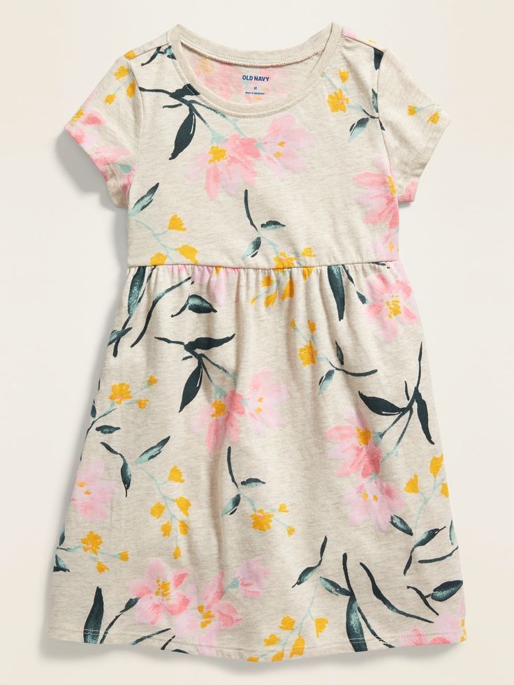 Floral-Print Jersey Fit & Flare Dress for Toddler Girls | Old Navy -   18 fitness Outfits kids ideas