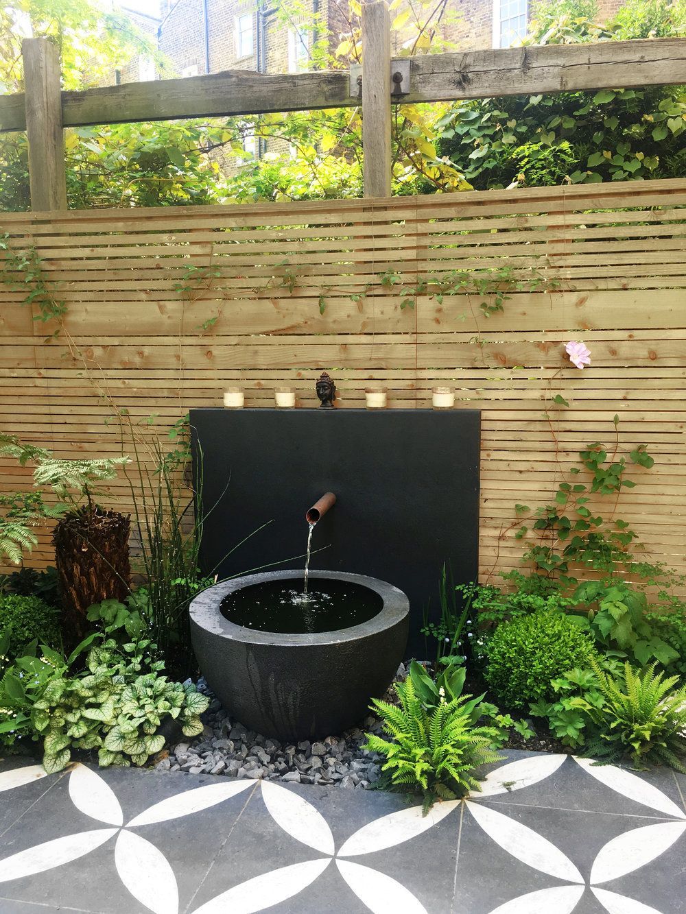 Primrose Hill garden design — Cat Howard -   18 garden design Pergola water features ideas