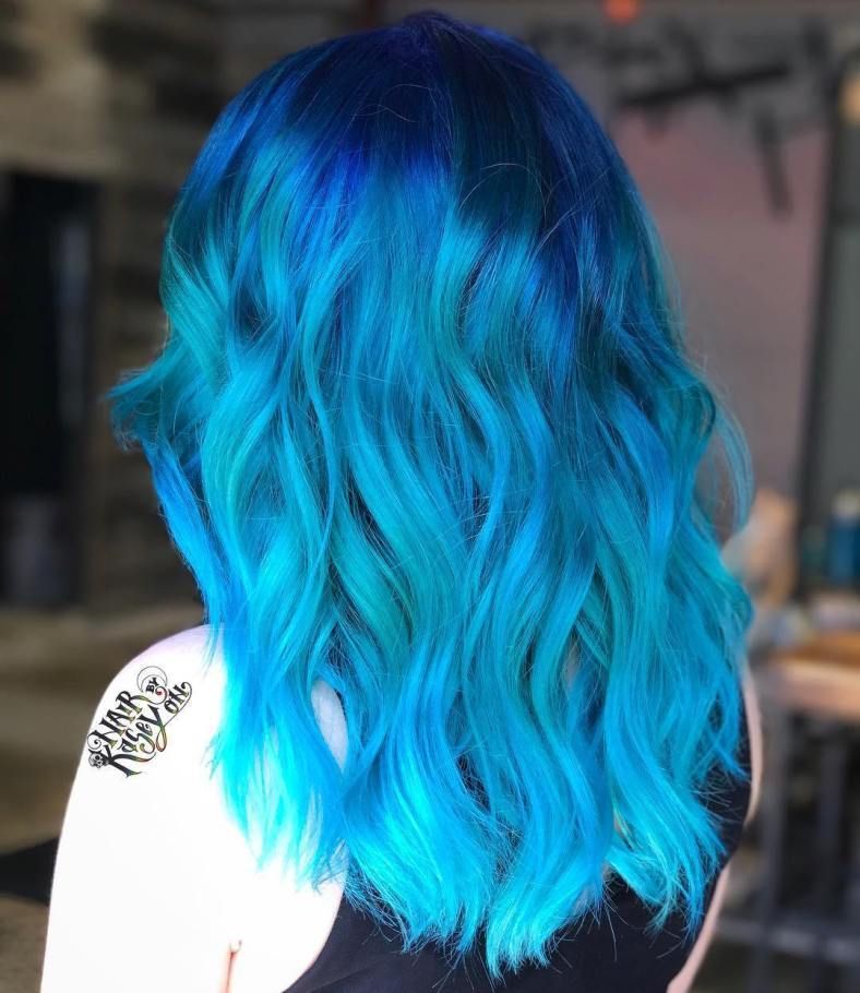 Ocean Hair Trend Is Taking Blue Hair to the Next Level -   18 hair Blue long ideas