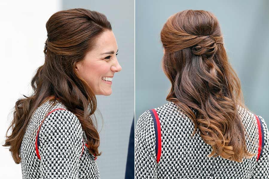 11 times Kate Middleton gave us wedding hair inspiration -   18 hair Half Up Half Down with fringe ideas
