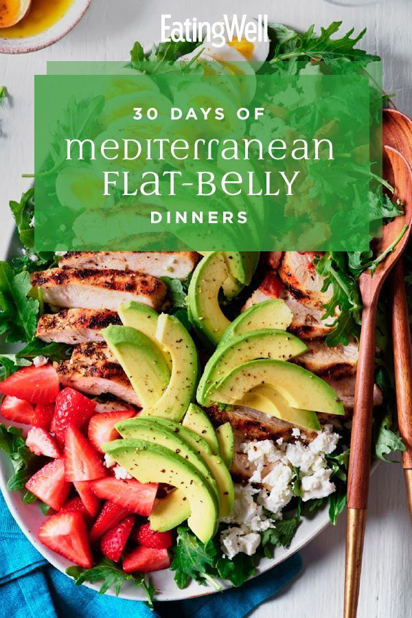 30 Days of Mediterranean Flat-Belly Dinners -   18 healthy recipes Yummy weight loss ideas