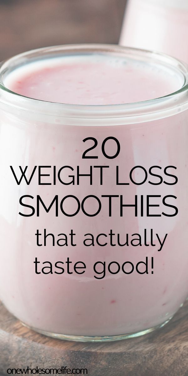 Smoothies for Weight Loss - One Wholesome Life -   18 healthy recipes Yummy weight loss ideas