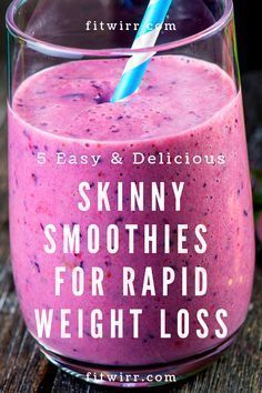 Healthy Smoothie Recipes - 5 Best Smoothies for Weight Loss - Fitwirr -   18 healthy recipes Yummy weight loss ideas
