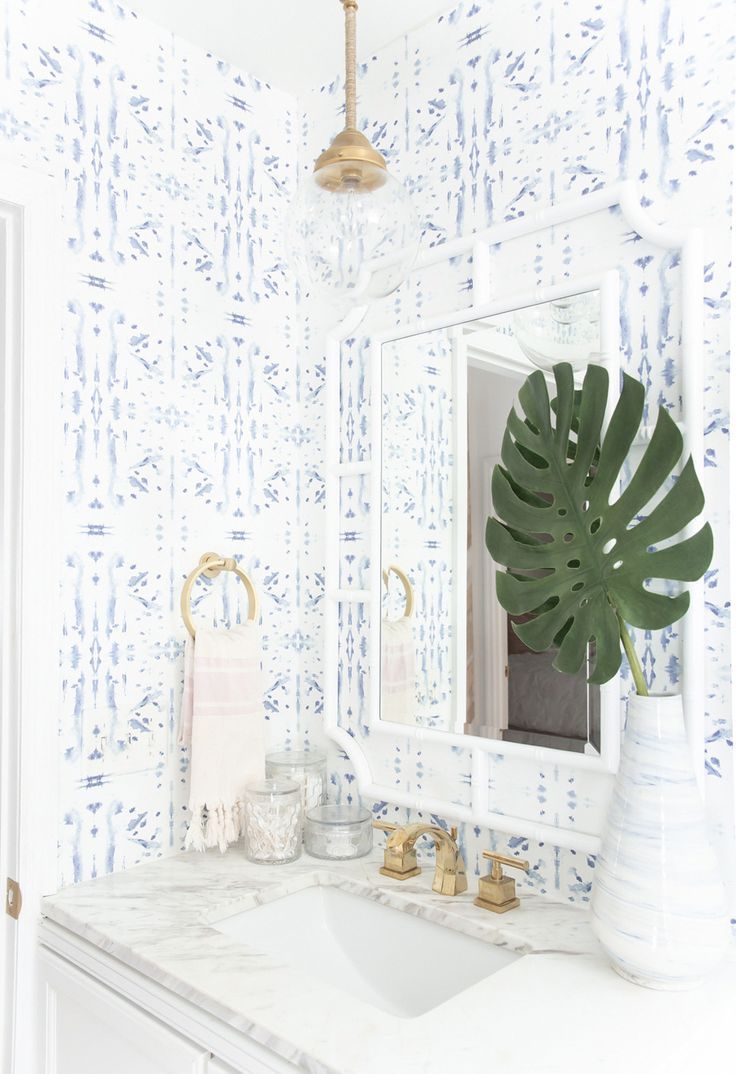 Corfu Blue -   18 plants Wallpaper bathroom ideas