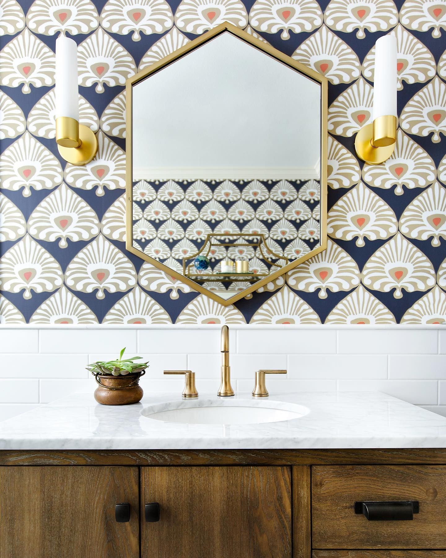 18 plants Wallpaper bathroom ideas