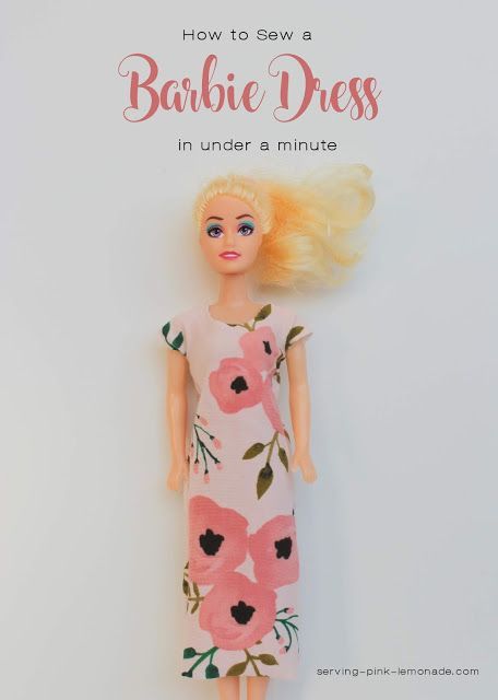 How to Sew a Ridiculously Easy Barbie Dress in Under a Minute -   19 barbie dress For Kids ideas