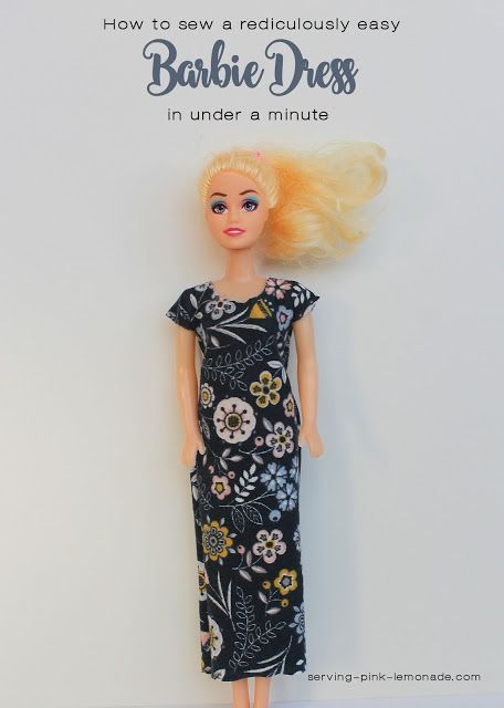 How to Sew a Ridiculously Easy Barbie Dress in Under a Minute -   19 barbie dress For Kids ideas