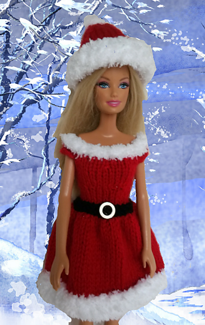 Barbie Santa dress and hat -   19 barbie dress For Kids ideas