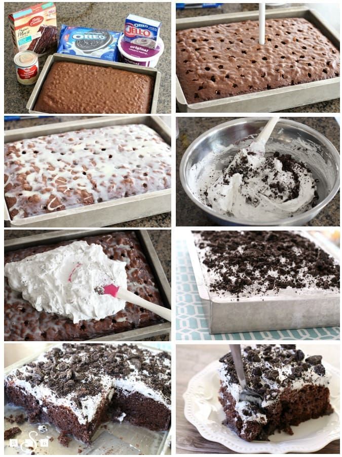 COOKIES & CREAM POKE CAKE - Butter with a Side of Bread -   19 cake Cool condensed milk ideas