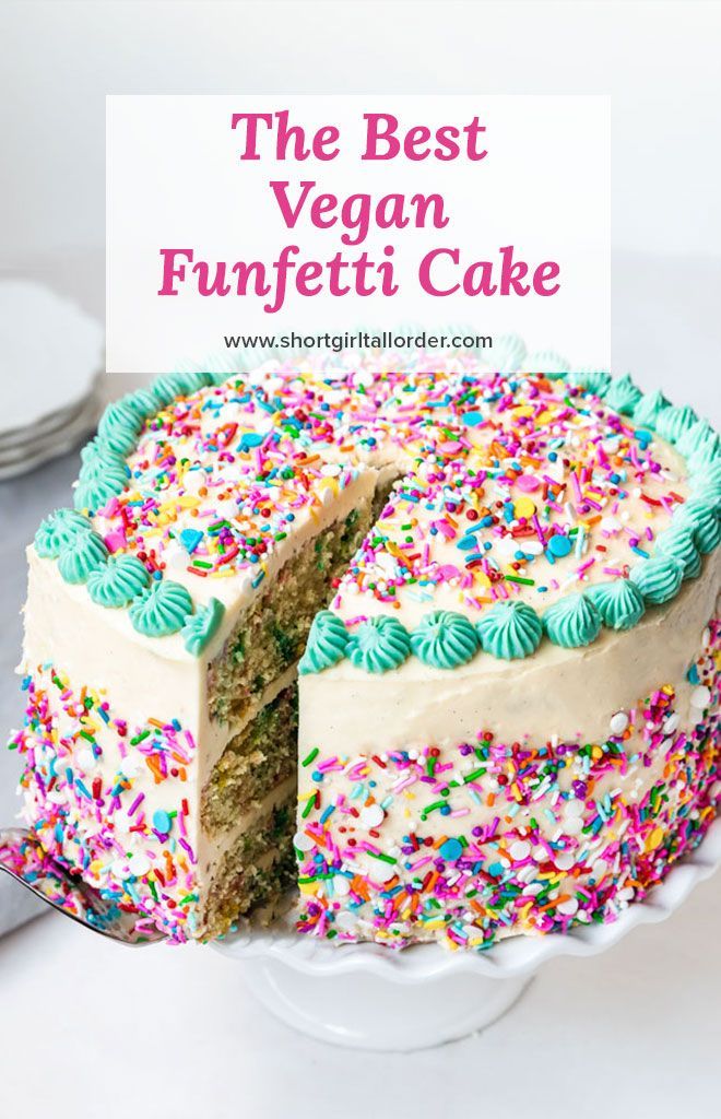 The Best Vegan Funfetti Cake -   19 cake For Kids dairy free ideas