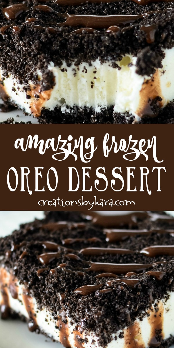 Amazing Frozen Oreo Dessert - Creations by Kara -   19 desserts Amazing cooking ideas