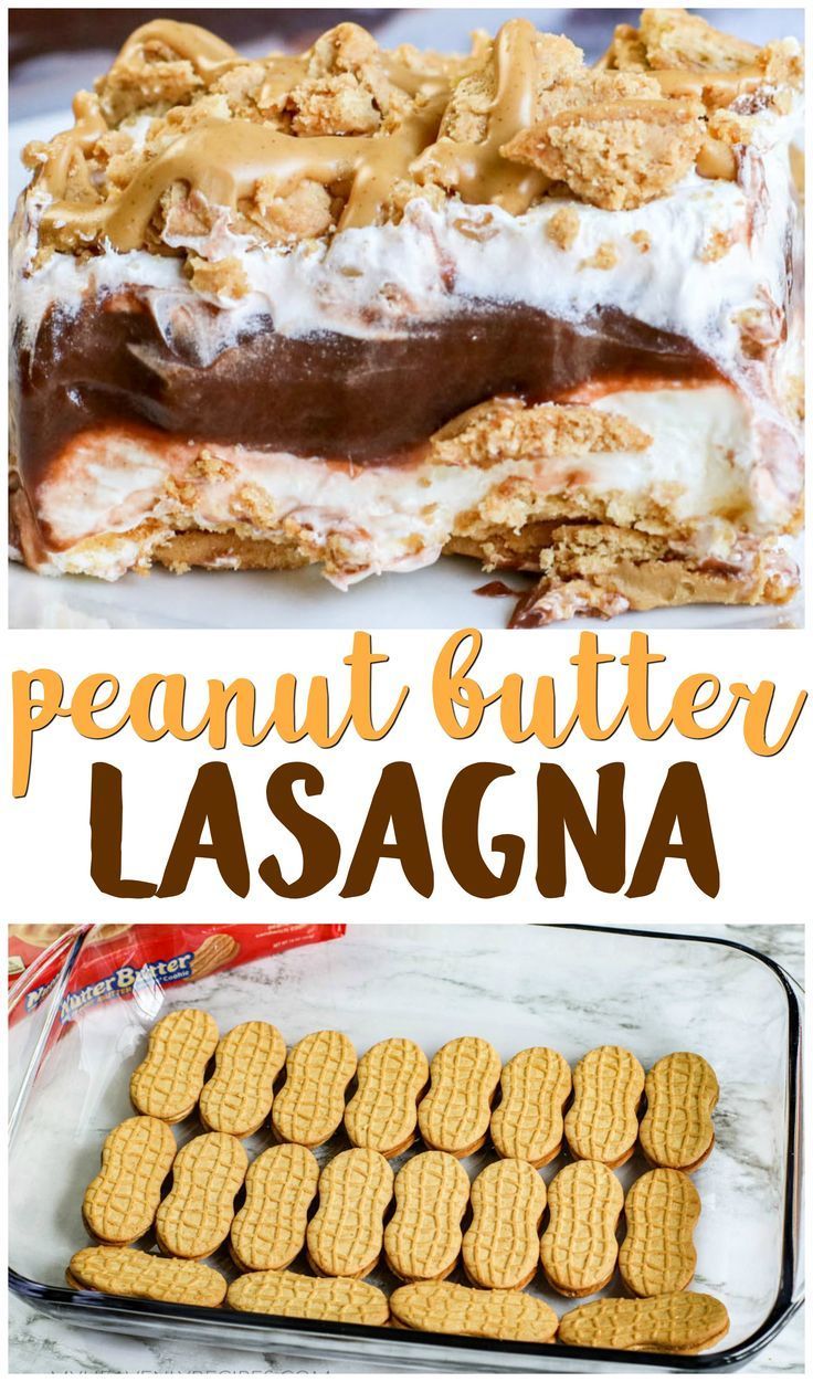 No Bake Peanut Butter Chocolate Lasagna -   19 desserts Amazing cooking ideas