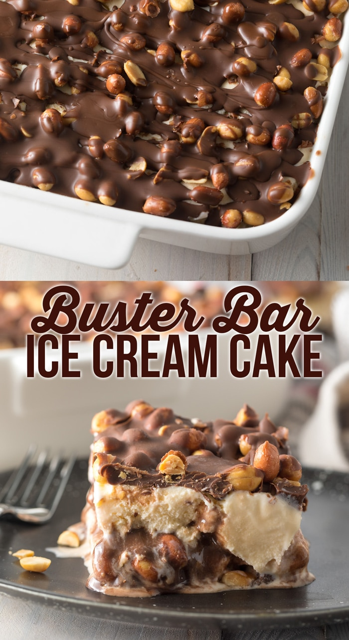Buster Bar Ice Cream Cake (Video) - A Spicy Perspective -   19 desserts Amazing cooking ideas