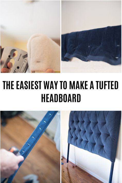 Tufted headboard - how to make it own your own tutorial -   19 diy Headboard fabric ideas