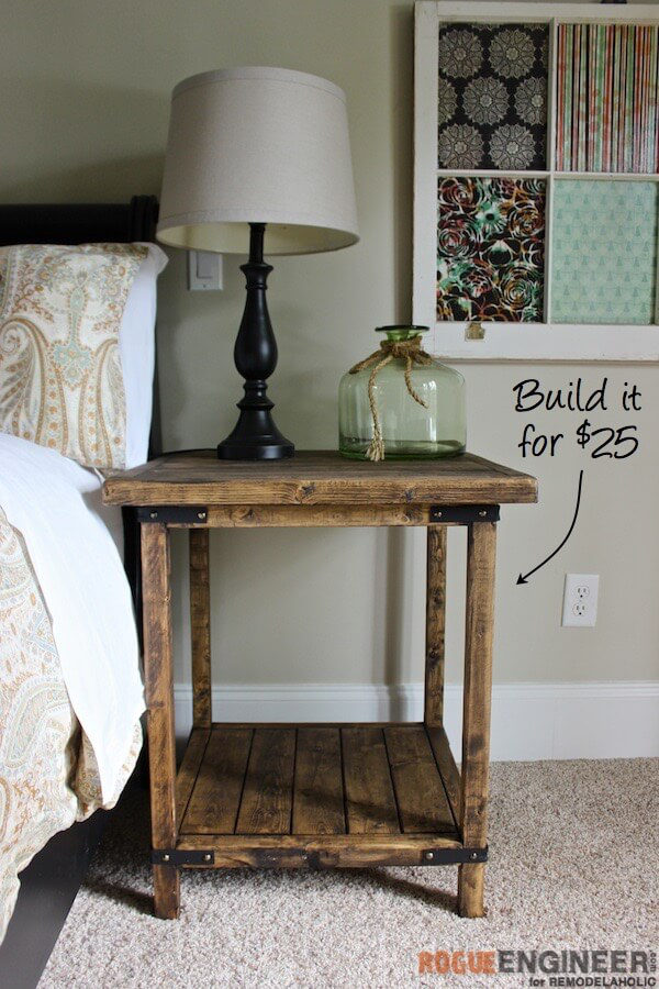 Simple Square Side Table { FREE DIY Plans } Rogue Engineer -   19 diy projects Decoration side tables ideas
