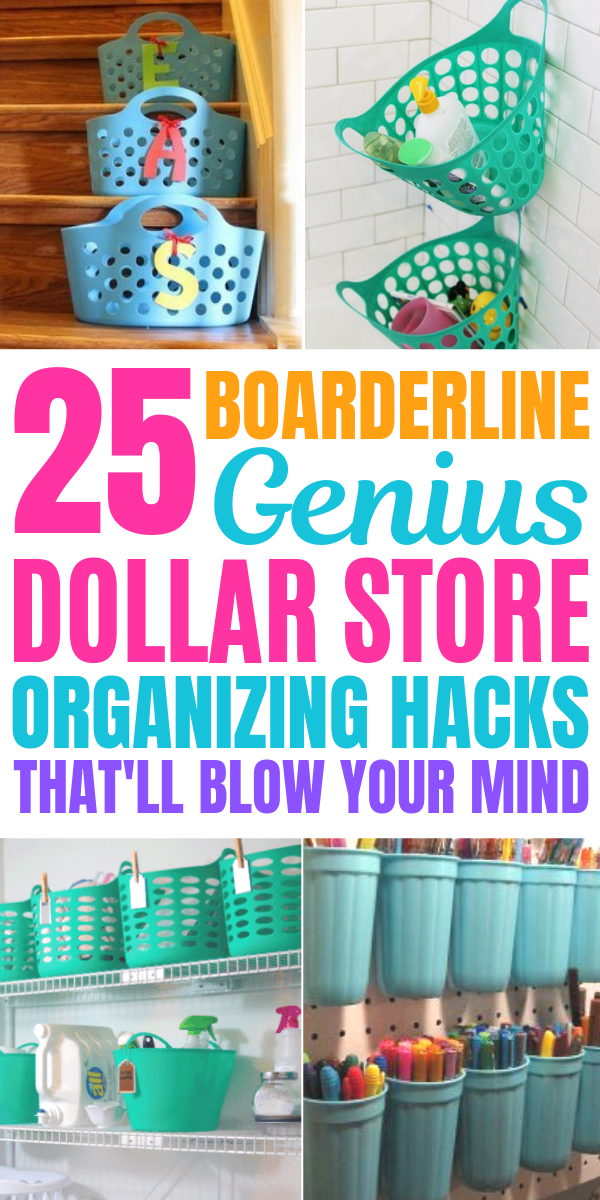 25 Mind Blowing Dollar Store Hacks You Need To Try Today (Dollar Tree Finds) -   19 diy projects For Organization life hacks ideas