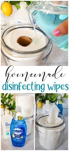 How to Make Homemade Disinfecting Wipes -   19 diy projects For Organization life hacks ideas