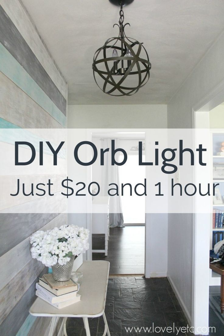 Easy and inexpensive DIY orb chandelier - Lovely Etc. -   19 diy projects For The Home room ideas