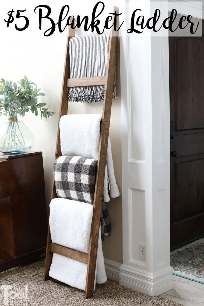 $5 Blanket Ladder - Her Tool Belt -   19 diy projects For The Home room ideas