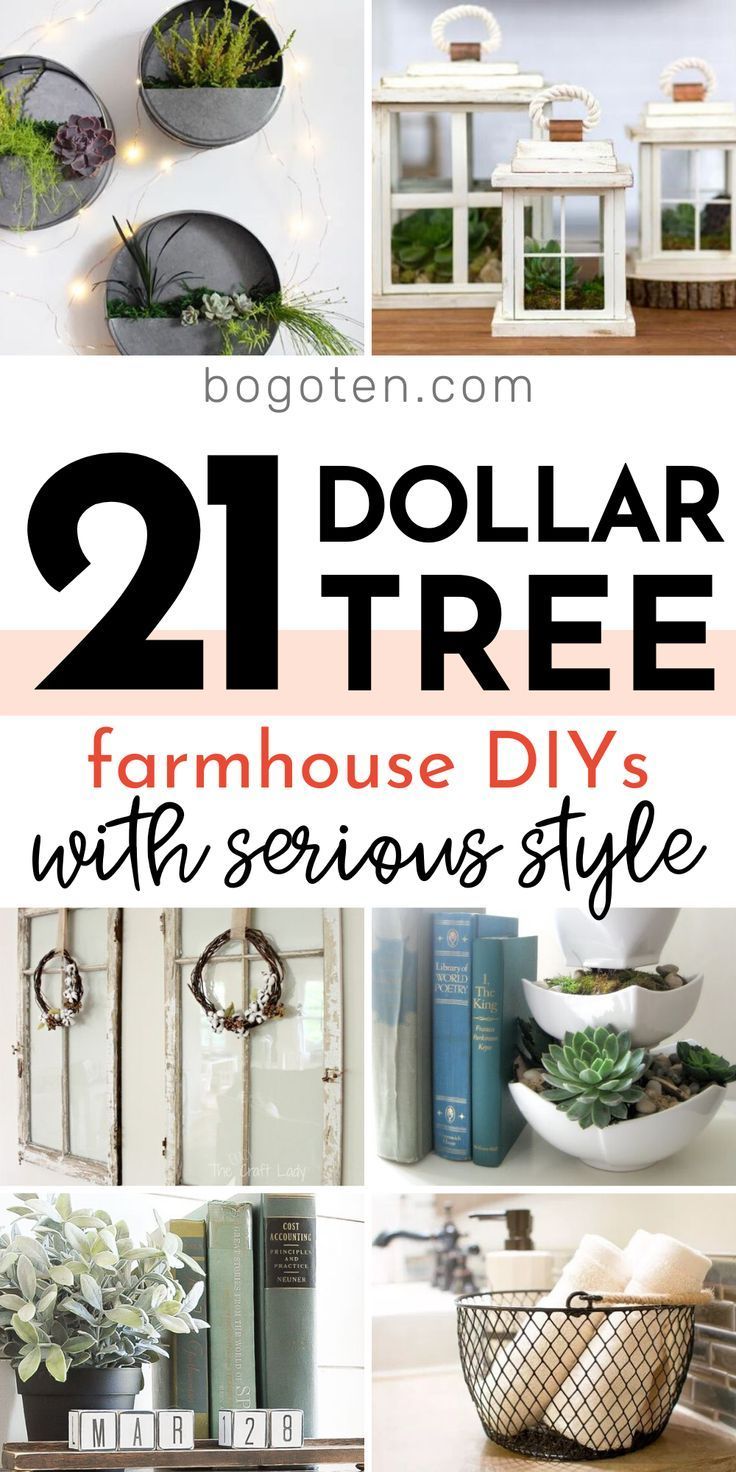 Dollar Tree Farmhouse DIYs They'll Think Cost a Fortune! (With images) | Dollar tree diy crafts, Diy -   19 diy projects For The Home room ideas