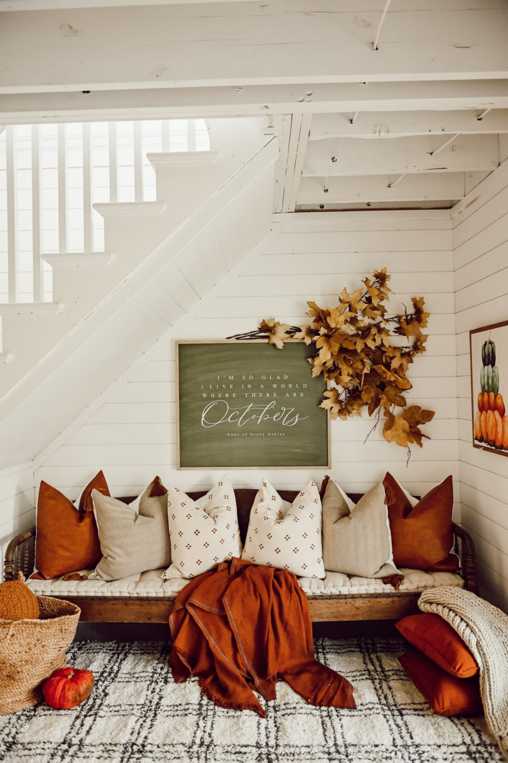 Cozy Fall Nook Under The Stairs -   19 fall decor ideas