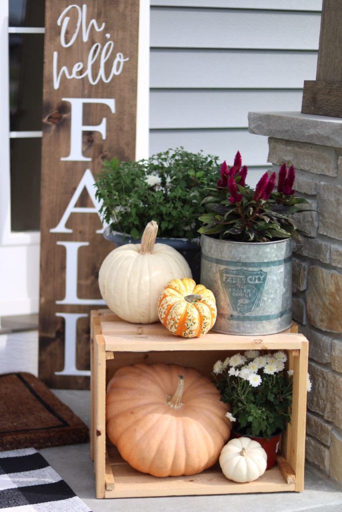 Our Fall Front Porch - SUGAR MAPLE notes -   19 fall decor ideas