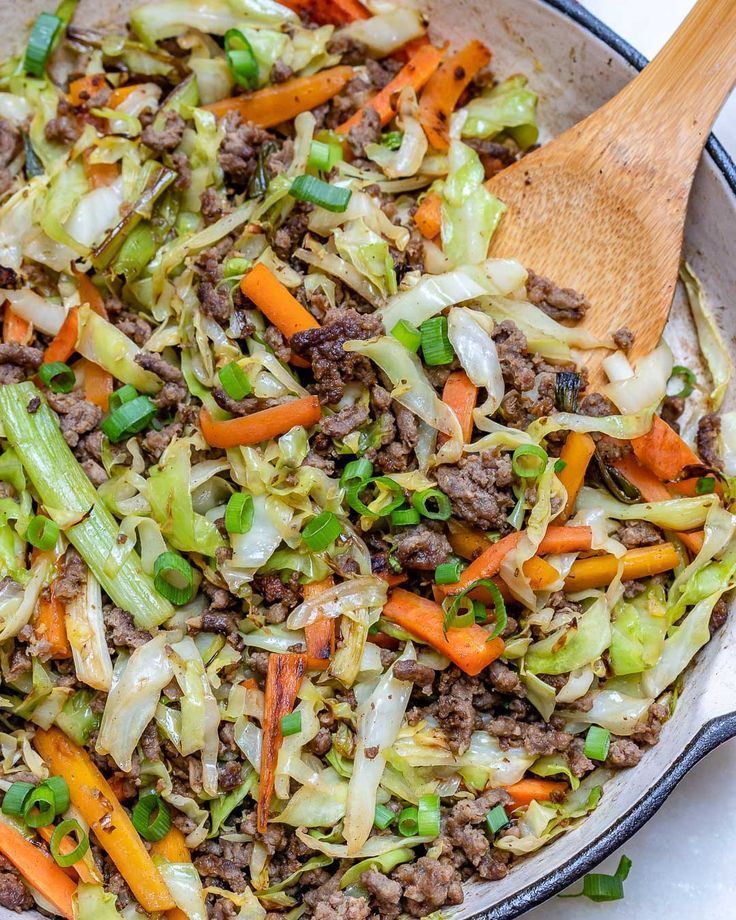 This HEALTHY Unstuffed Beef Egg Roll Stir Fry is Clean Eating... -   19 healthy recipes Pasta stir fry ideas