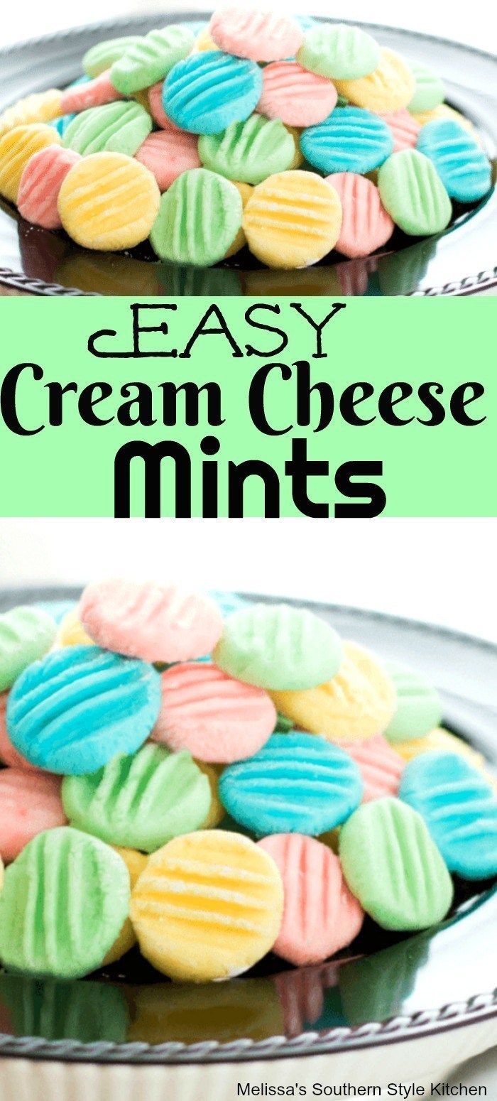 Easy Cream Cheese Mints - melissassouthernstylekitchen.com -   19 holiday Desserts with cream cheese ideas