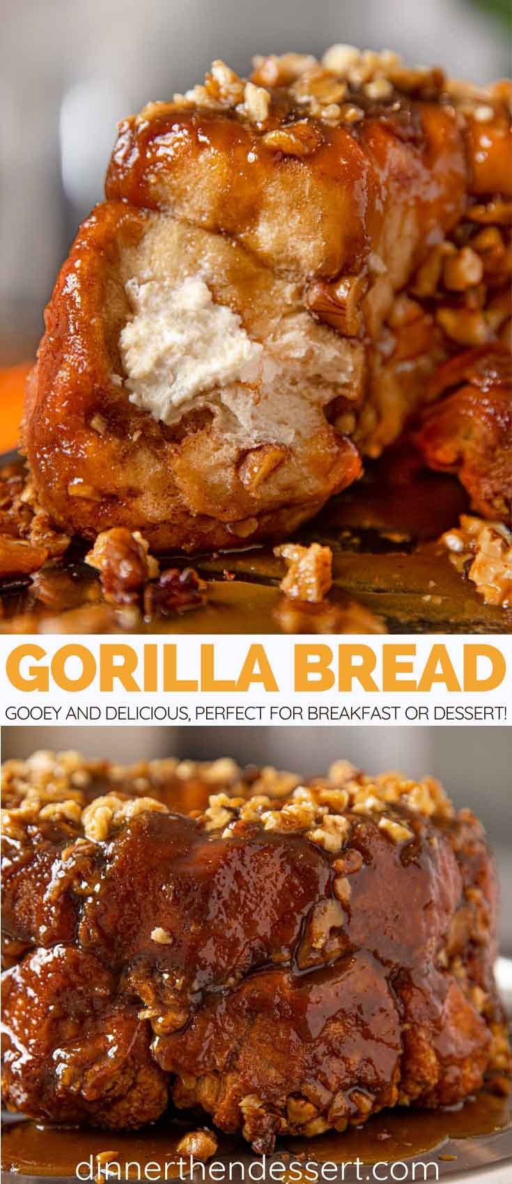 Easy Gorilla Bread Recipe (Stuffed Monkey Bread) - Dinner, then Dessert -   19 holiday Desserts with cream cheese ideas