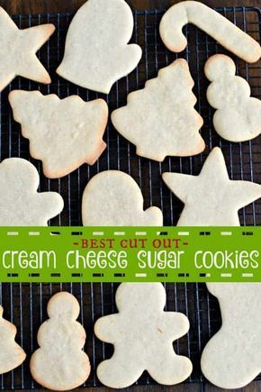 The BEST Cut Out Sugar Cookie Recipe {with frosting} -   19 holiday Desserts with cream cheese ideas