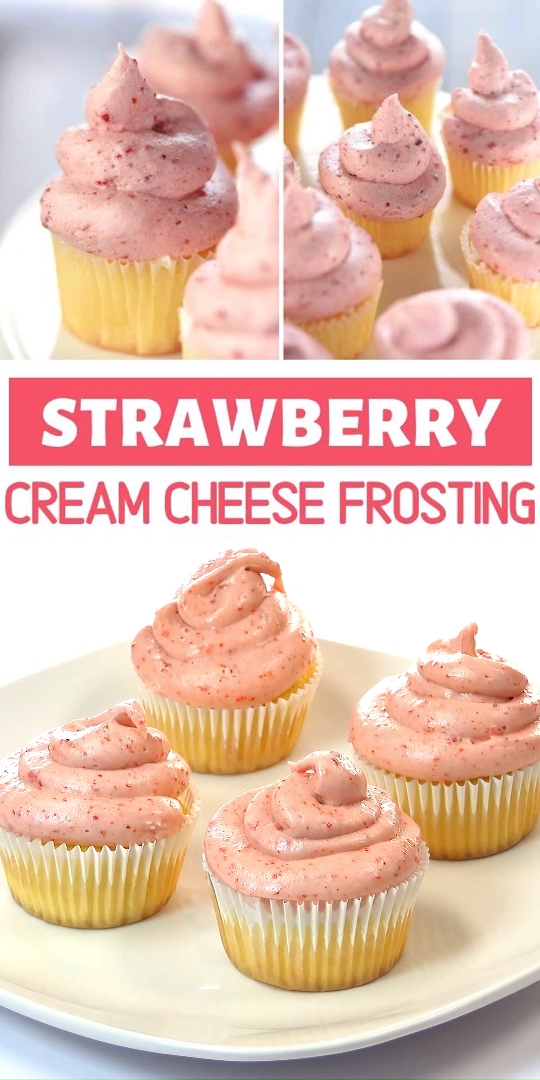 Strawberry Cream Cheese Frosting -   19 holiday Desserts with cream cheese ideas