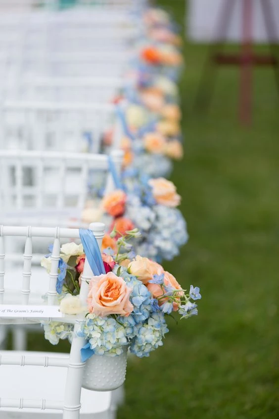 Inspiration for a peach + blue wedding -   19 wedding Blue simple ideas