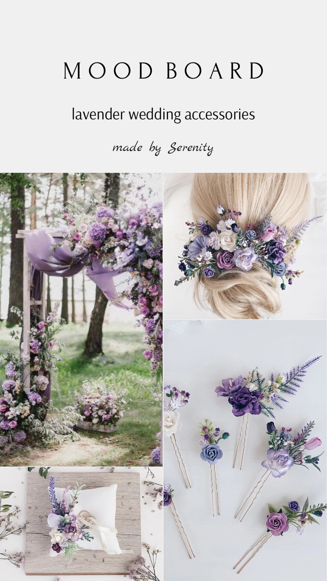 Lavender hair accessories by Serenity -   19 wedding Spring ideas