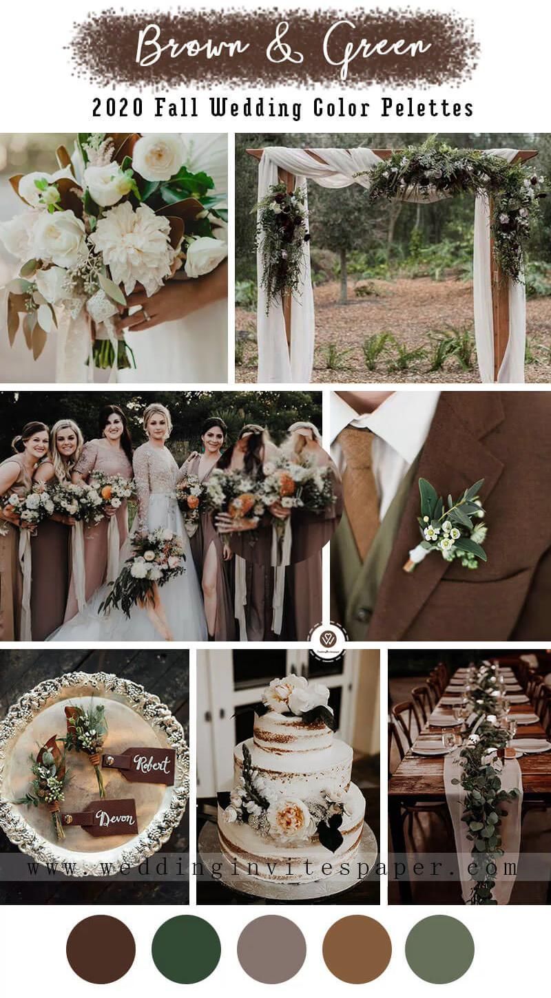 Top 6 Gorgeous Fall Wedding Color Palettes to Steal in 2020 -   19 wedding Spring ideas
